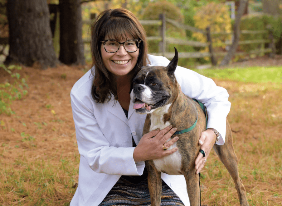 Dr. Renee Alsarraf and her dog, Dusty