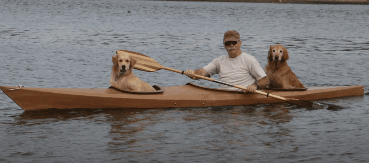 Man Builds Kayak for His Two Dogs" 