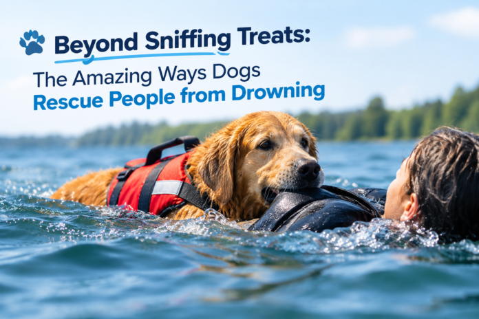 Beyond Sniffing Treats: The Amazing Ways Dogs Rescue People from Drowning