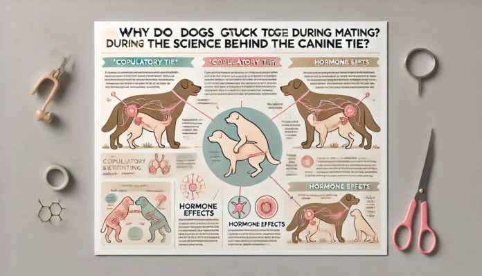 Create an image Create an image in landscape " Why Do Dogs Get Stuck Together During Mating? The Science Behind the Canine Tie