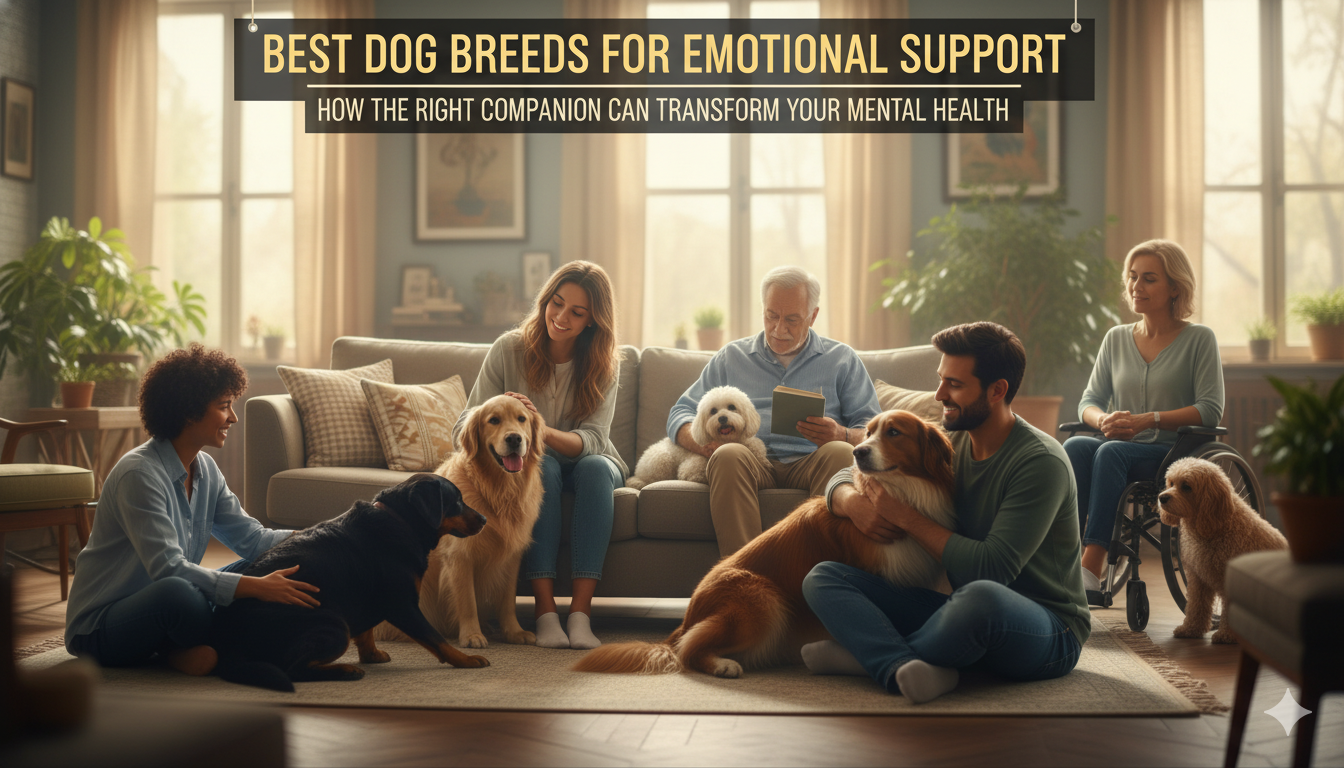 Top 7 Best Dog Breeds for Emotional Support: How the Right Companion Can Transform Your Mental Health
