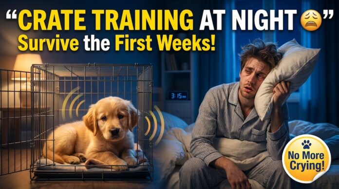 Crate Training a Puppy at Night