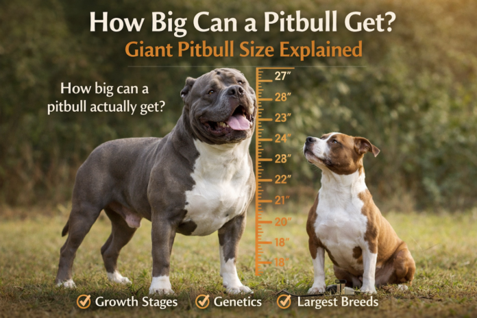 How Big Can a Pitbull Get? Giant Pitbull Size Explained