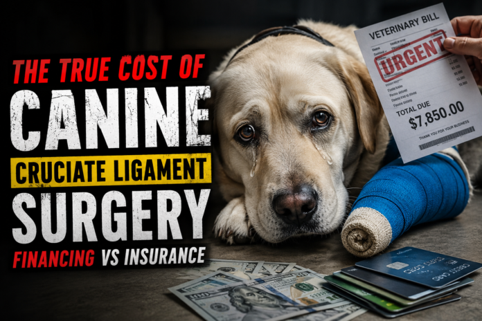The True Cost of Canine Cruciate Ligament Surgery - Financing vs Insurance