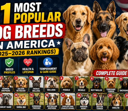 21 Most Popular Dog Breeds in America (2025–2026 Rankings) — Complete Guide 21 Most Popular Dog Breeds in America