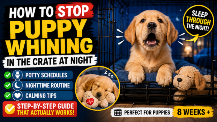 How to Stop Puppy Whining in the Crate at Night