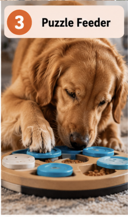Introduce a puzzle feeder