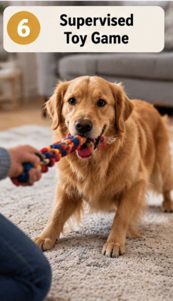 Play a supervised toy game