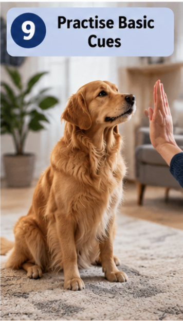 Practise basic obedience cues