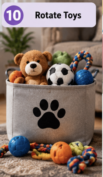 Rotate toys to keep things interesting